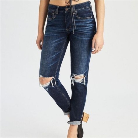 American Eagle Tom Girl Distressed Jeans - Picture 1 of 13